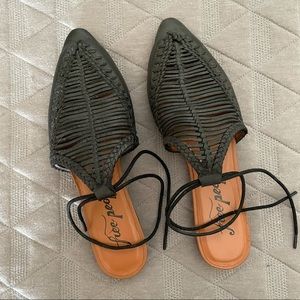Free People Dana Woven Pointy Toe Flat